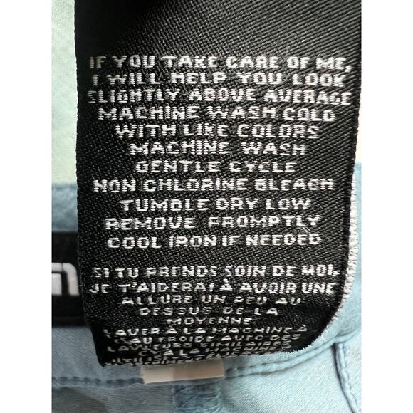 Travis Mathew Men's 32 Proceed with Caution Shorts Blue 11" Inseam Golf Stretch - Picture 10 of 11